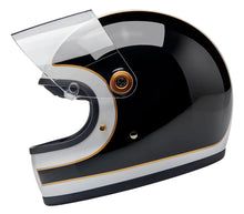 Load image into Gallery viewer, GRINGO S ECE R22.06 HELMET - GLOSS WHITE / GLOSS BLACK TRACKER